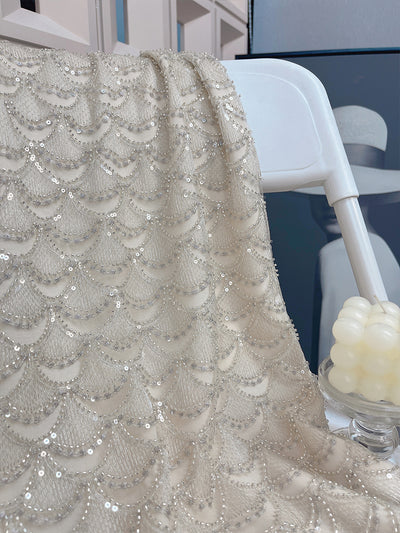 Falda Brillante con Lentejuelas en Abanico Efecto Escama - Image 8