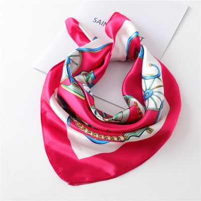 Pañuelo Retro Cuadrado Pequeño de Cachemira para Mujer - Image 24