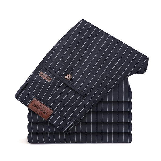 Pantalones Slim Juveniles con Rayas y Tecnología Stretch - Image 2
