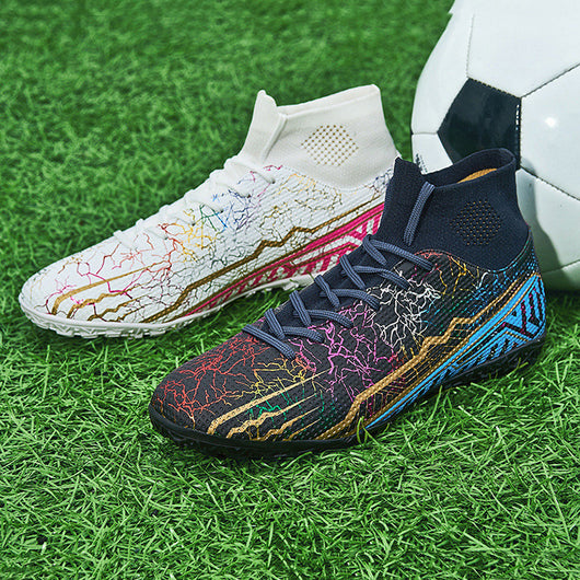 Botines de Fútbol Sala Alto Rendimiento con Tacos para Jóvenes