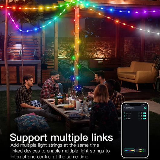 Guirnalda LED Inteligente Multicolor con Bluetooth y Control USB - Image 4