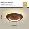 Walnut Wood Round Warm Light - 25cm