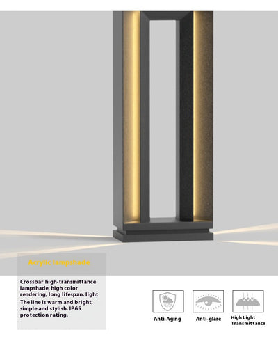 Lámpara Solar Cuadrada para Jardín - Iluminación Exterior Impermeable - Image 13