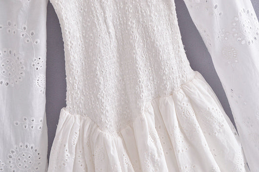Vestido Largo con Bordados Manga Larga para Mujer - Image 14