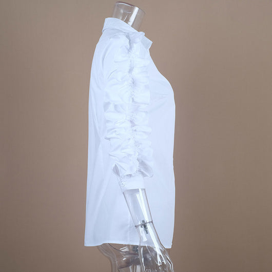 Camisa de Solapa Larga con Detalle Fungus - Image 5