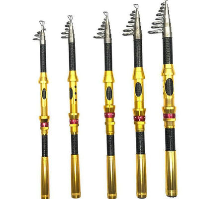 Caña de Pescar Mini Carbono para Trucha y Pesca Ligera - Image 2