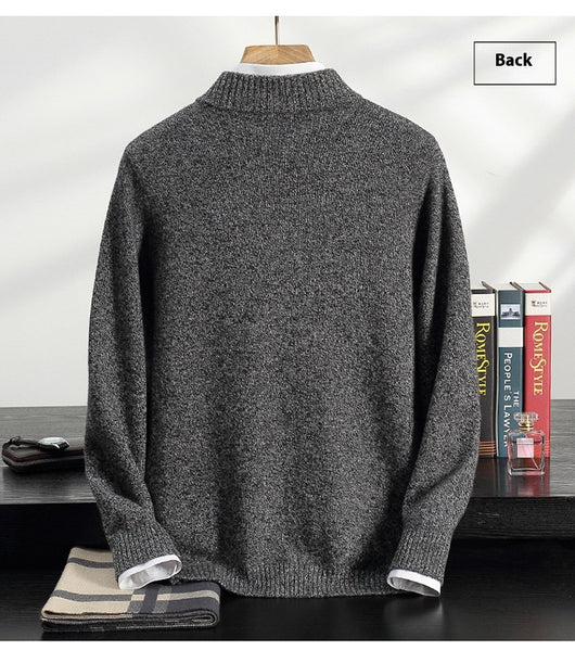 Abrigo de Cuello Alto en Cashmere para Hombre - Otoño e Invierno - Image 18