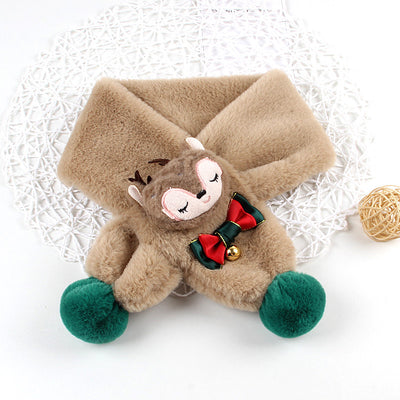 Babero Navideño Infantil con Pelaje Sintético de Conejo - Diseño Cartoon Unisex - Image 9