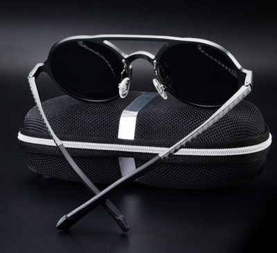 Gafas de Sol Polarizadas Vintage Redondas para Hombre - Aluminio y Magnesio - Image 5