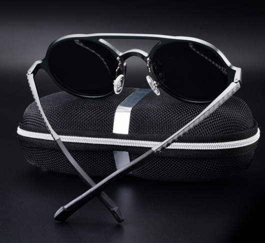 Gafas de Sol Polarizadas Vintage Redondas para Hombre - Aluminio y Magnesio - Image 5