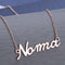 Customized Personalized Name Dorado Copper Alloy Letter Pendant Necklace Rose Dorado