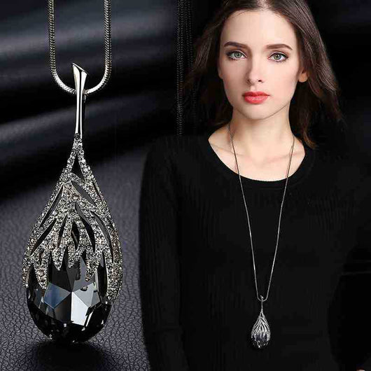 Collar Colgante en Forma de Gota de Agua