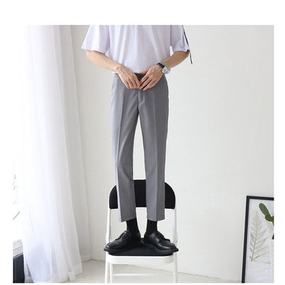 Pantalón Casual Slim Fit de Nueve Puntos Estilo Británico - Image 12