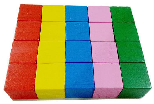 Juego de Bloques de Construcción Cubos para Enseñanza de Matemáticas en Madera - Image 7