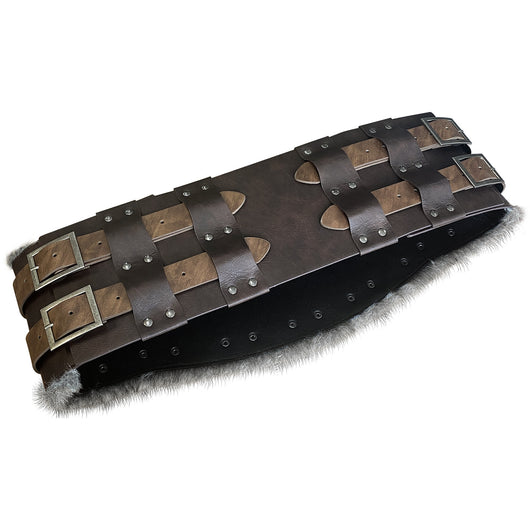 Cinturón Medieval de Cuero Desgastado Estilo Vikingo Nórdico Retro - Image 4