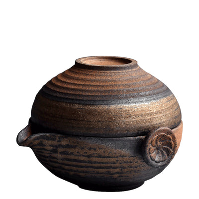 Juego de Té Portátil Kung Fu - Taza Cerámica Todo en Uno para Una Persona - Image 6