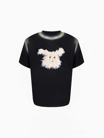 Playera Tie-Dye Suelta Manga Corta con Diseño Degradado Artístico - Image 10