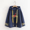 Sudadera con Capucha Estilo Japonés Oversize Bordada Retro