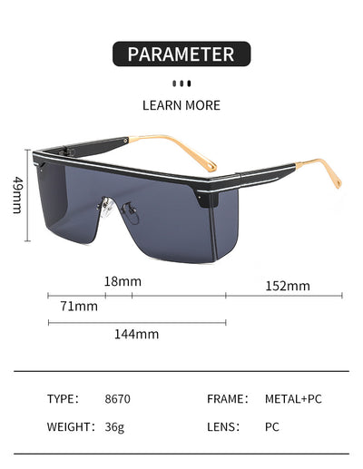 Gafas de Sol Envolventes para Mujer con Armazón Integrado - Image 7