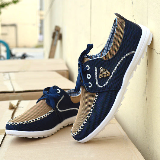 Zapatos de Lona Casual para Hombre Estilo Coreano Talla Grande - Image 2