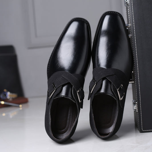 Zapatos de Cuero para Hombre Talla Grande - Diseño Ejecutivo con Combinación de Colores - Image 2