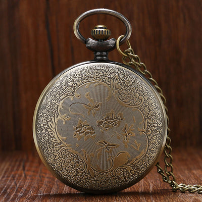 Reloj de Bolsillo Vintage Bandera Roja Cuarzo Clásico - Image 3