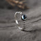 Moonstone Ring Ladies Plateado Jewelry Crystal Gem Bracelet Adjustable