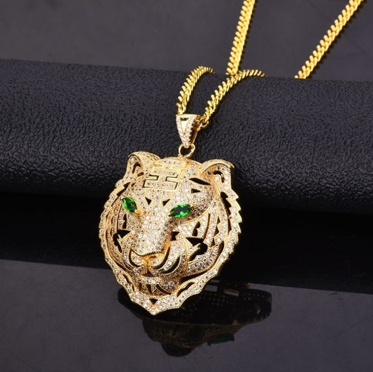 Dije Cabeza de Tigre en Diamante Completo - Image 9