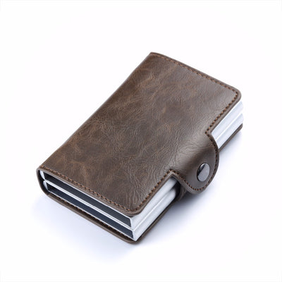 Billetera de Cuero para Tarjetas de Crédito con Protección RFID - Aluminio Doble y Diseño Premium - Image 6