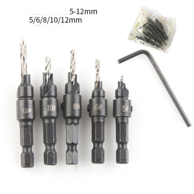Abridor de Agujeros Hexagonal Cónico para Carpintería - Image 11