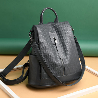 Mochila Antirrobo de Cuero para Mujer - Multifuncional y Segura - Image 12