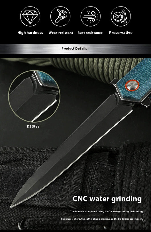 Cuchillo Plegable Multifuncional Portátil con Herramientas para Camping y Supervivencia - Image 18