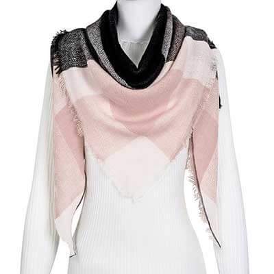 Bufanda Larga con Triángulos para Mujer - Chal Otoño Invierno - Image 27