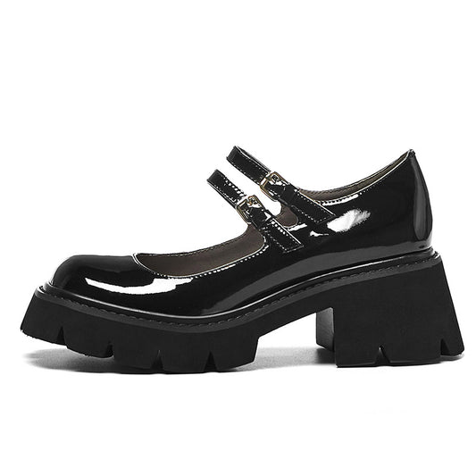 Zapatos de Cuero con Punta Redonda - Image 2