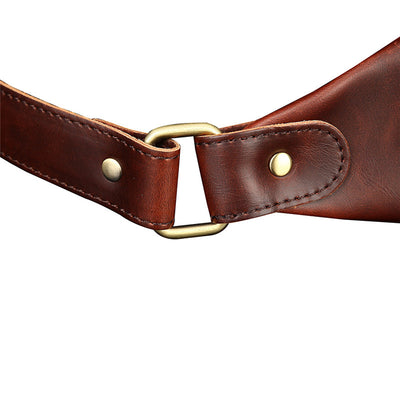 Bolsa Cruzada para Hombre Cuero Crazy Horse Estilo Retro - Image 8