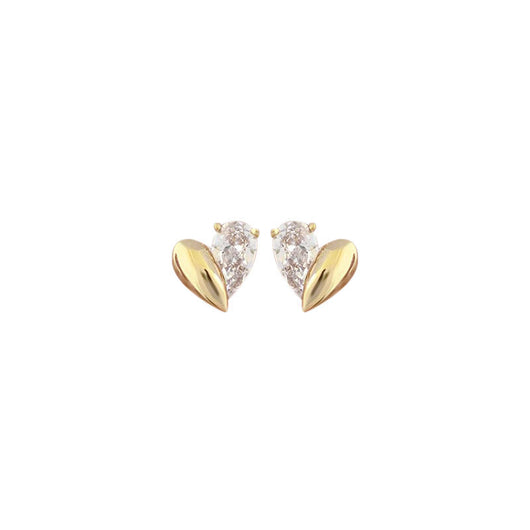 Aretes de Plata Asimétricos Diseño Amor Francés Elegancia Moderna - Image 10