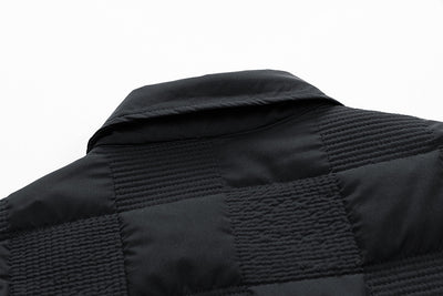 Chaqueta Acolchada de Algodón para Hombre - Estilo Business Casual con Cuello Polo - Image 14