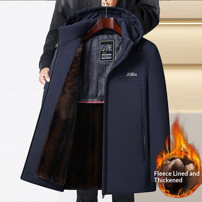 Chaqueta Acolchada de Algodón Estilo Retro para Hombre - Image 7