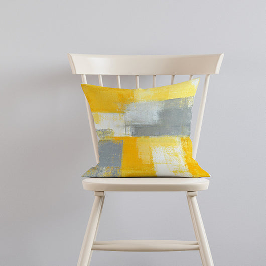 Funda de Almohada Hawaiana con Diseño Geométrico Amarillo - Image 4