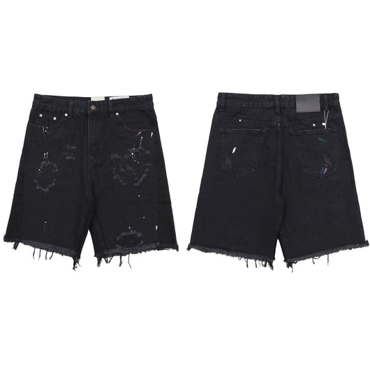 Shorts Camuflado con Detalles Graffiti y Costuras Contrastantes - Image 10
