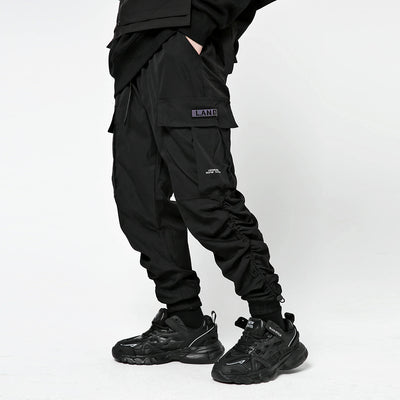 Pantalones Overol Cargo Urbano Hombre - Cintura Elástica Tendencia Street