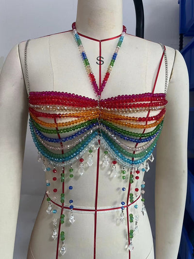 Chaleco Halter Cadenas de Cuerpo para Mujer - Image 9