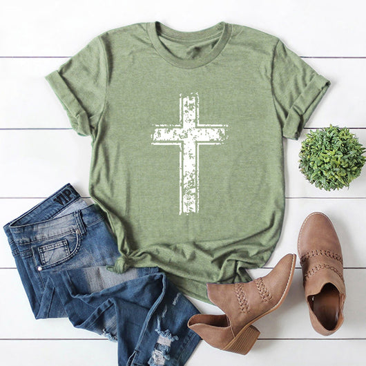 Camiseta de Algodón Cross para Mujer - Manga Corta - Image 15