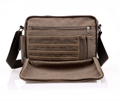 Bolsa de Lona Vintage para Hombre - Maletín Ejecutivo Retro - Image 9