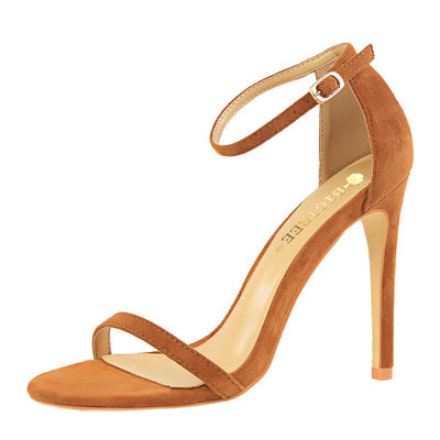 Tacones Altos de Gamuza Estilo Europeo y Americano