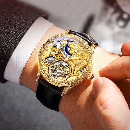 Reloj Mecánico Automático para Hombre con Relieve Estéreo Resistente al Agua - Image 10