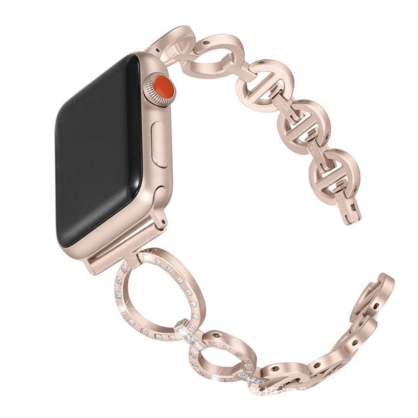 Cinturón de Acero con Cadena de Diamante
