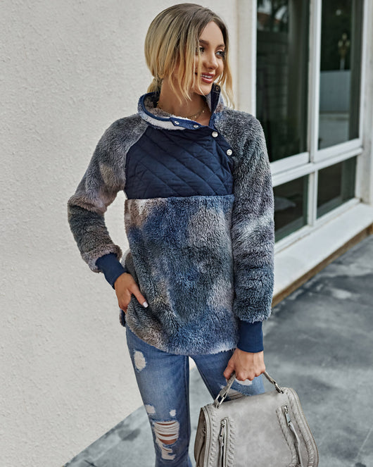 Suéter Tie-Dye con Costuras Decorativas para Mujer - Image 8
