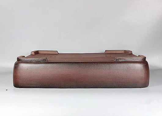 Maceta Artesanal Rectangular de Barro Púrpura Antiguo - Image 11