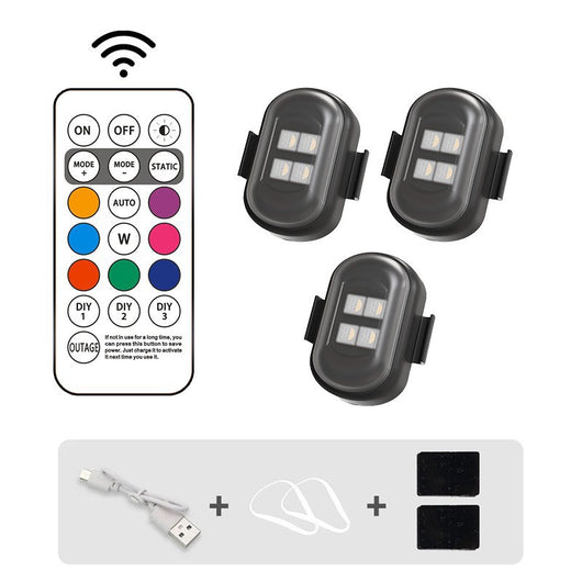 Luz de Advertencia LED para Motocicleta con Control Remoto Inalámbrico - Image 8